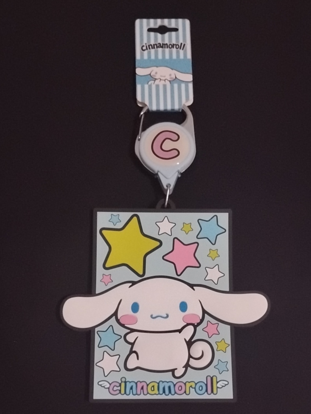 NWT Cinnamoroll Rubber Retractable Lanyard ID Holder Sanrio X Bioworld